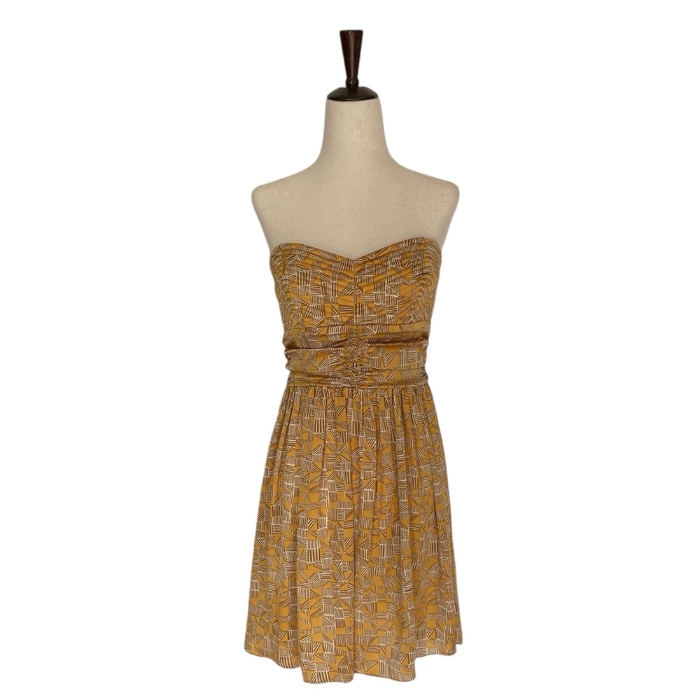 Bar III Strapless Golden Hour Dress
